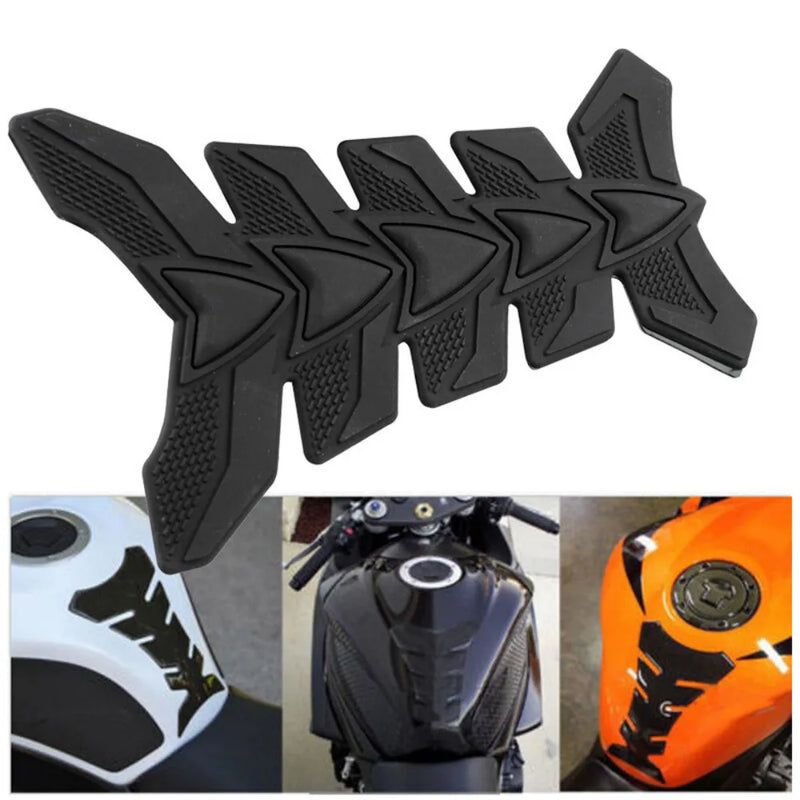 Universal Motorbike Motorcycle Rubber Tank Scratch Protector 3D Sticker Pad New