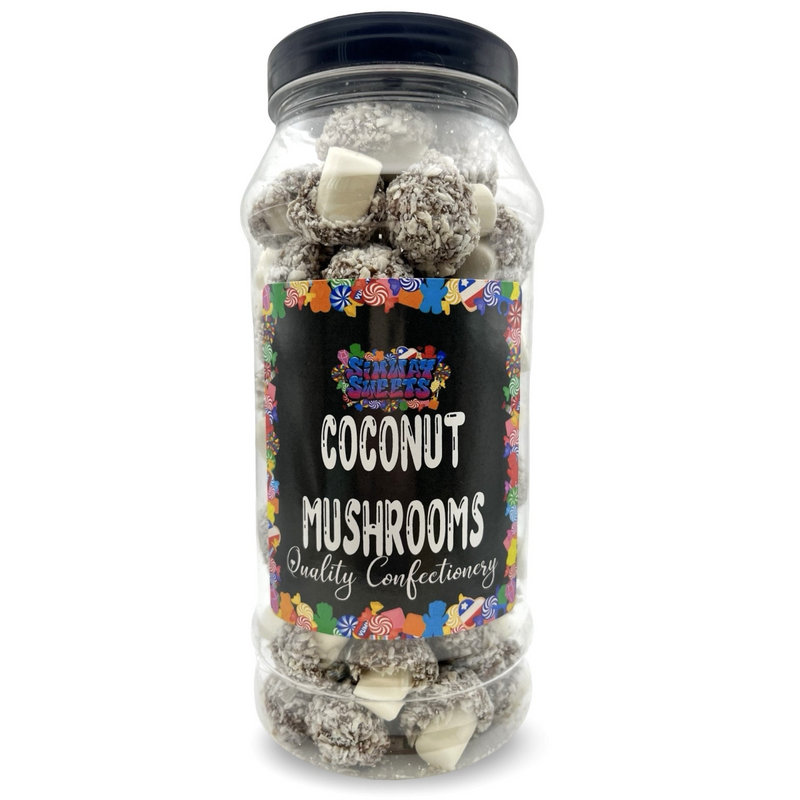 Coconut Mushrooms Retro Sweets Gift Jar - 550g