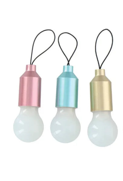 Led Light Bulb Keychain Pull Switch Multicolour Auto – Change