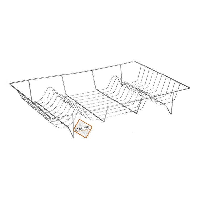 Sq Durane Metal Chrome Kitchen Dish Drainer