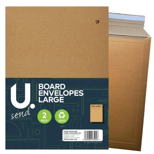 Board Back Envelopes Large Pack Of 2