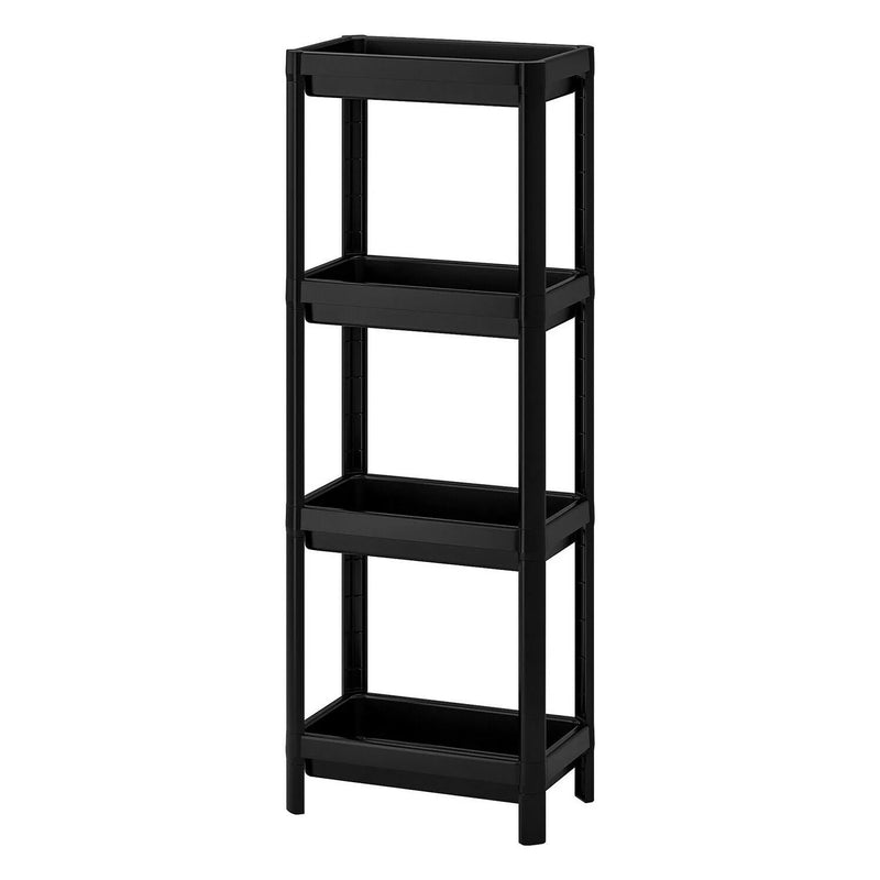 Plastic 4 Tier Bathroom Storage Racks Shelves