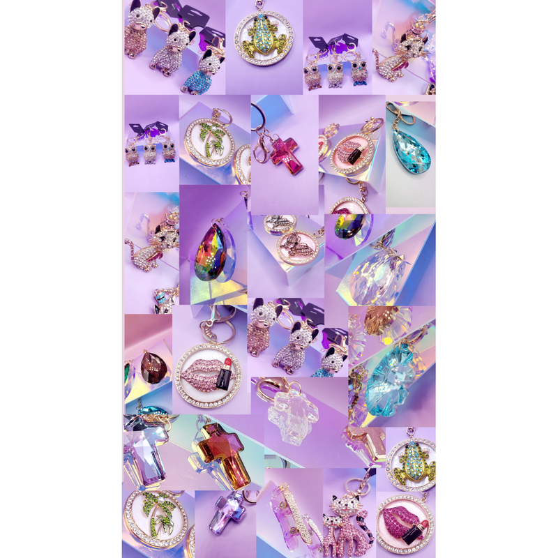 Mixed Crystal Keyrings Packs