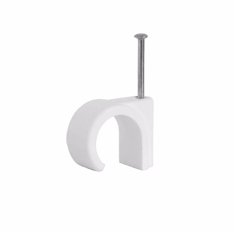 Value Pack Of 70 Cable Clips Round White Diy Home