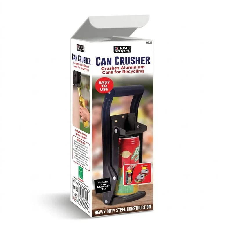 Soft Grip Handle 16Oz Can Crusher – Assorted Colours