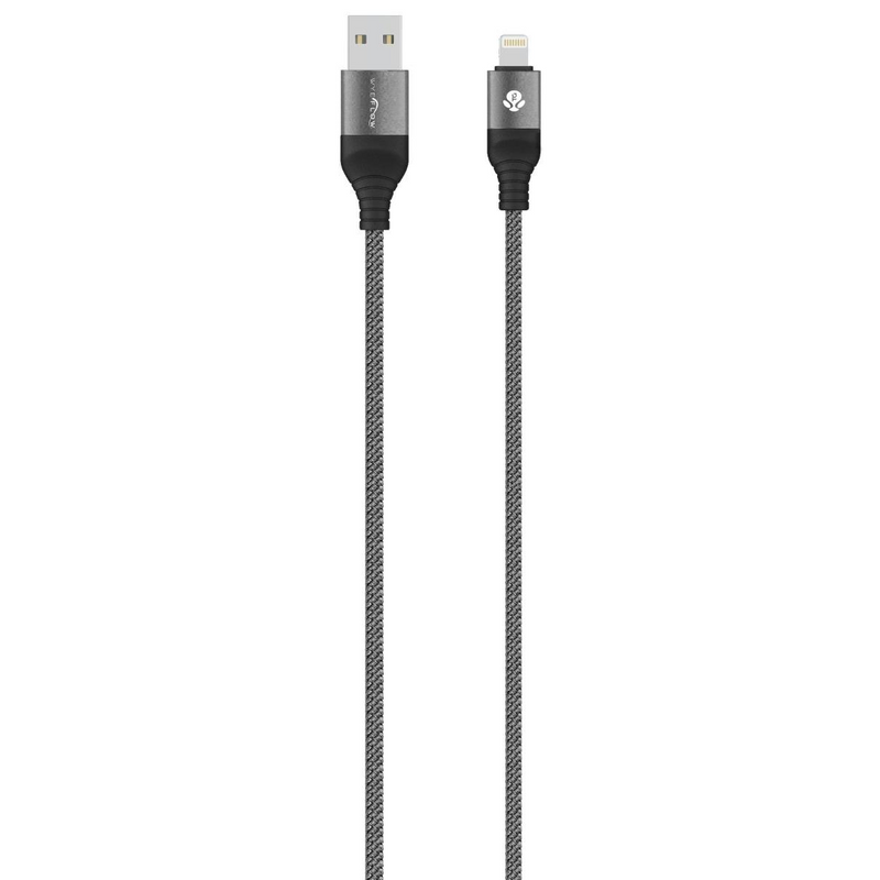 WYEFLOW Aluminum Alloy Braided USB-A to 8-Pin Charging and Syncing Cable 1m