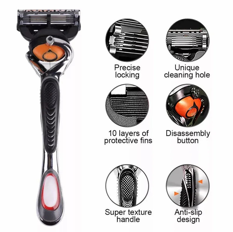 Men's Razor Set: Includes 1 razor handle and 24 replacement cartridges!