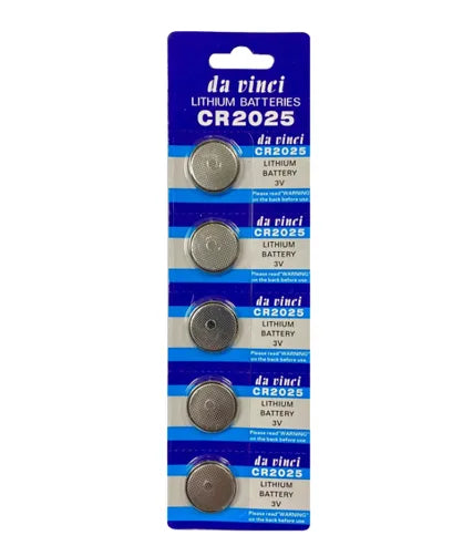 Lithium 3V Cell Coin Battery Cr2025 Pack Of 5