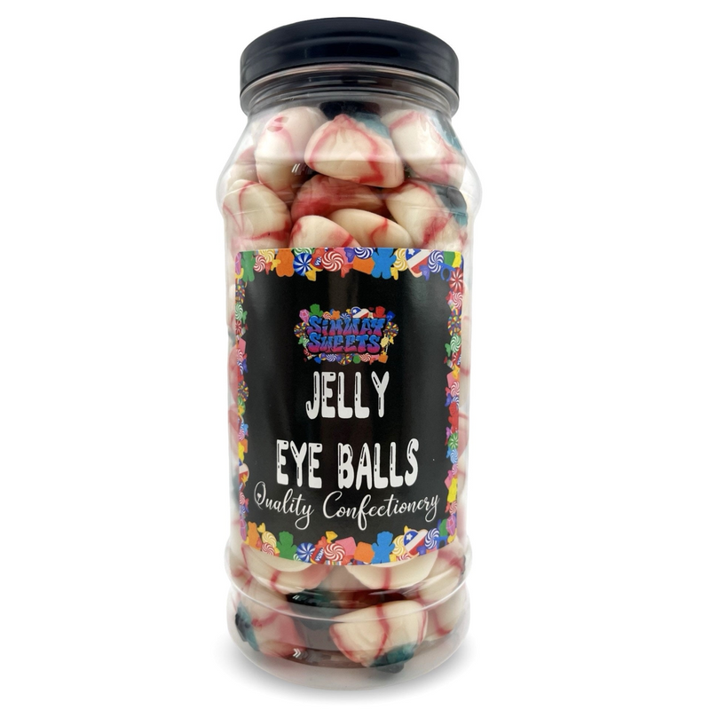Jelly Eyeballs Sweets Gummy Retro Sweets Gift Jar - 800g