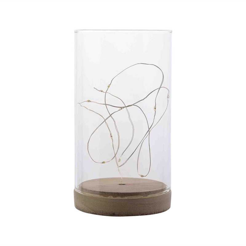 Now Or Never Studios Made to Order Light Up Tube with Wooden Base & Glitter PVC Printable Paper