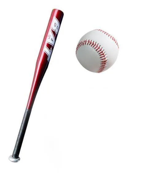 Lightweight Aluminium Baseball Bat With Ball Assorted Colours