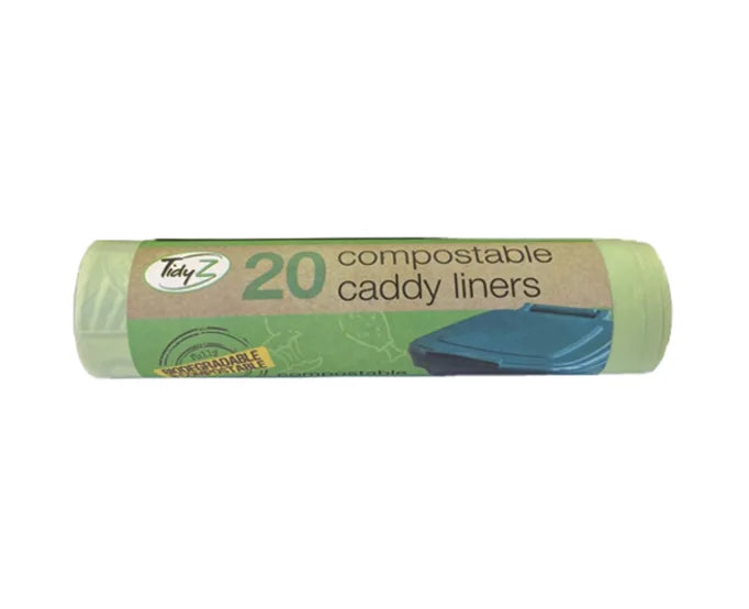 Compostable Food Bin Bag Caddy Liner 5L Roll Of 20