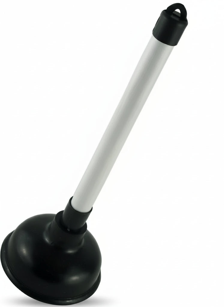 Heavy Duty Bathroom Toilet Plunger Drainer Plastic Stick