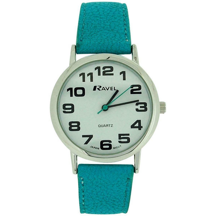 Ravel Women's Classic Turquoise Leather  Strap Watch R0105.13.16LA
