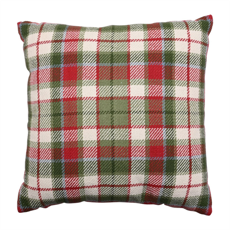 Woven Checked Cotton Cushion 45cm x 45cm