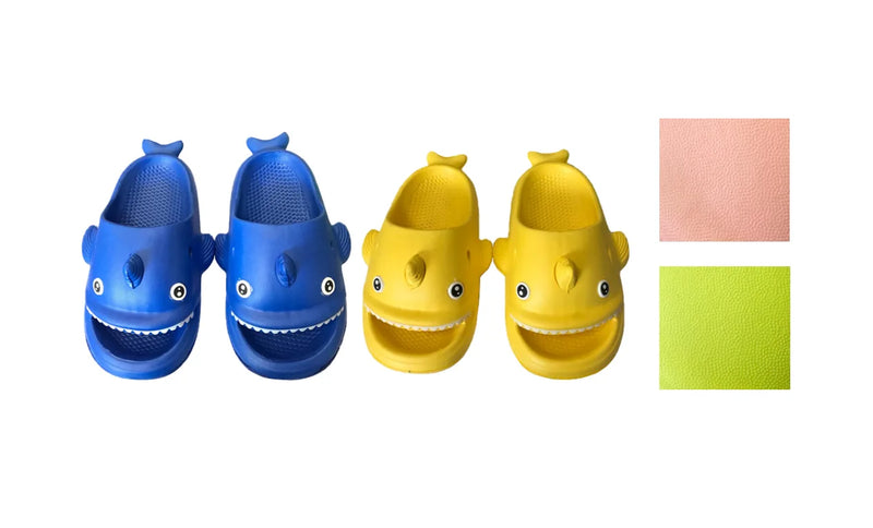 Children'S Shark Design Slippers Shoes Slides Assorted Sizes (31 – 35) And Colours