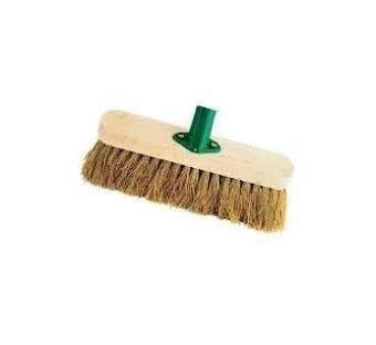 12" Soft Coco Garden Wooden Broom Brush Head