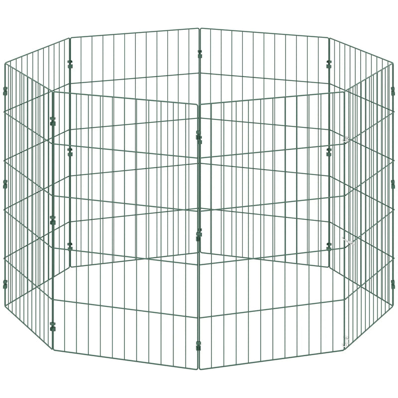 PawHut 8 Panel Pet Playpen for Medium Dogs Indoor Outdoor 80 cm Height