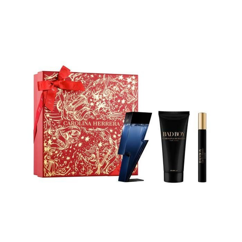 Carolina Herrera Bad Boy Gift Set (Eau De Toilette Spray 50ml  Eau De Toilette Spray 10ml  Shower Gel 100ml)