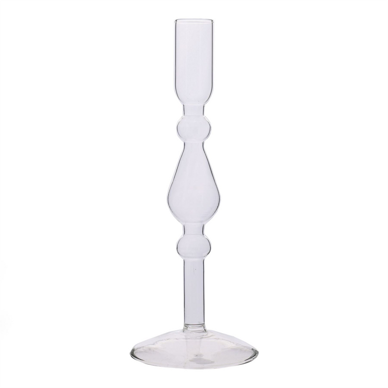 Hestia Glass Dinner Candle Holder