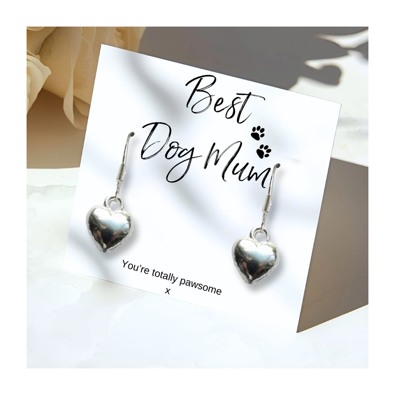 Best Dog Mum Earrings with Gift Card
