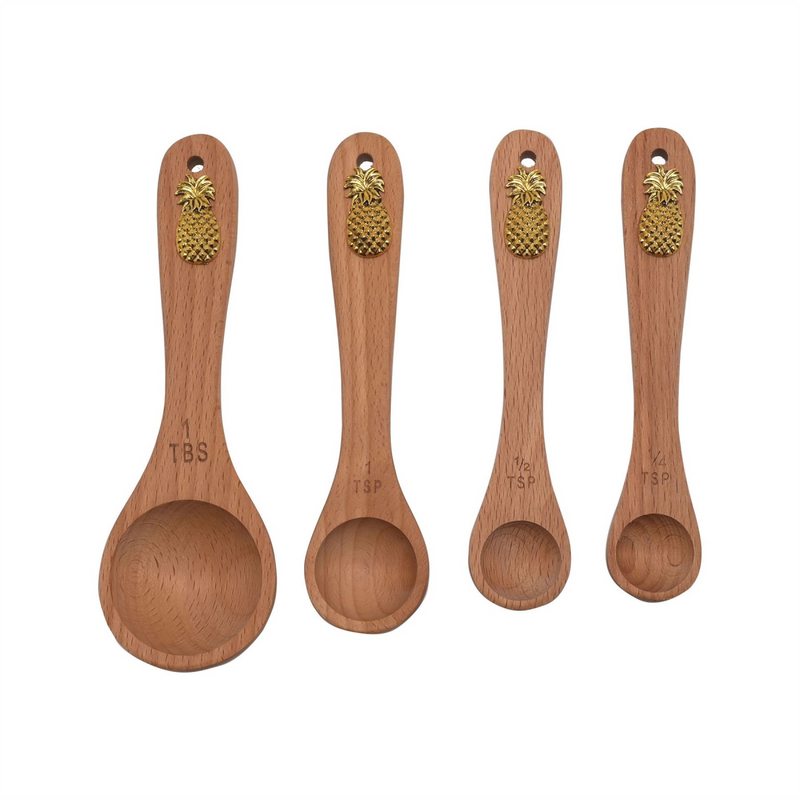 Hestia Set of 4 Measuring Spoons Pineapple