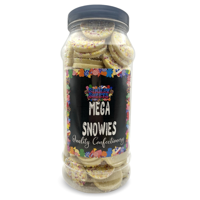 White Chocolate Mega Jazzies Retro Sweets Gift Jar - 625g