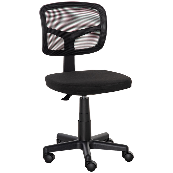 Vinsetto Small Office Chair without Arms, Ergonomic Swivel Mesh Desk Chair