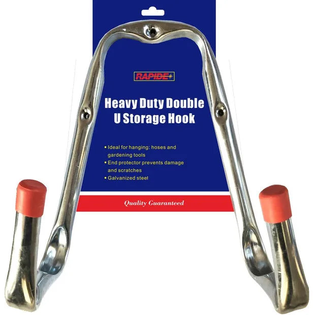 Heavy Duty Double U Storage Hook Galvanised Steel