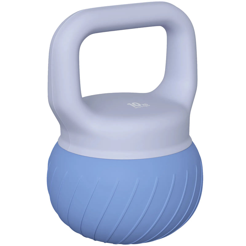 SPORTNOW Soft Kettlebell, 10kg Kettle Bell with Anti-Slip Grip for Home Gym Weight Lifting and Strength Training