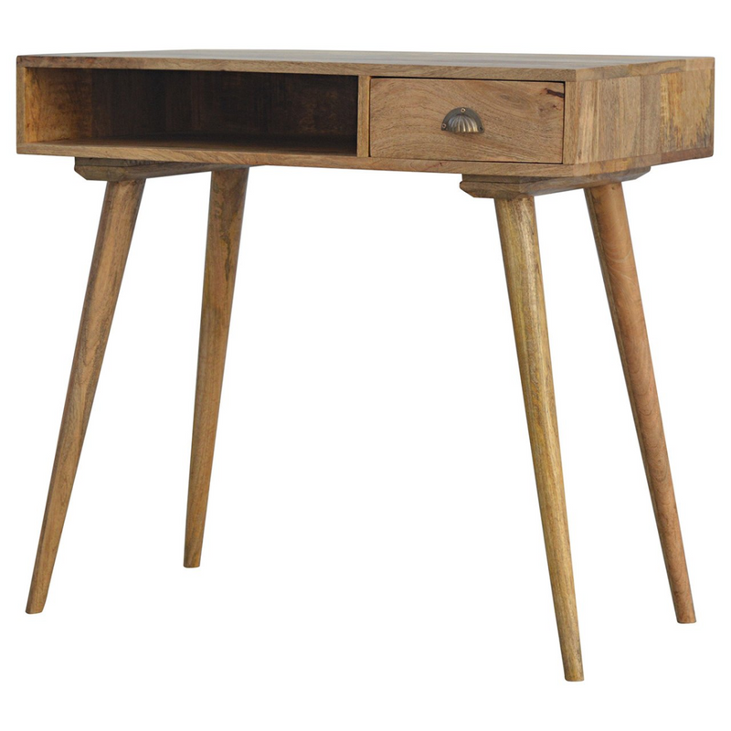 Artisan Furniture Solid Wood Open Slot Nordic Writing Desk