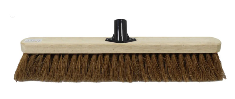 18" Soft Coco Garden Wooden Broom Brush Head