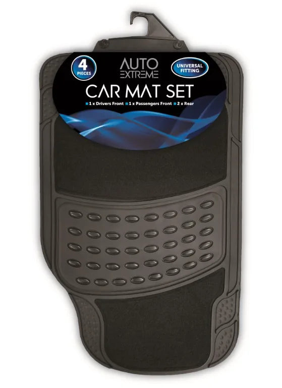 Rapide A x Carpet And Rubberised Car Mat Set Of 4