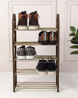 Plastic Shoe Organiser Rack 5 Tier Assorted Colours