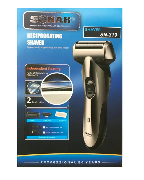 Sonar Electrical Dual Cutter Shaver Sn319 Micro – Usb