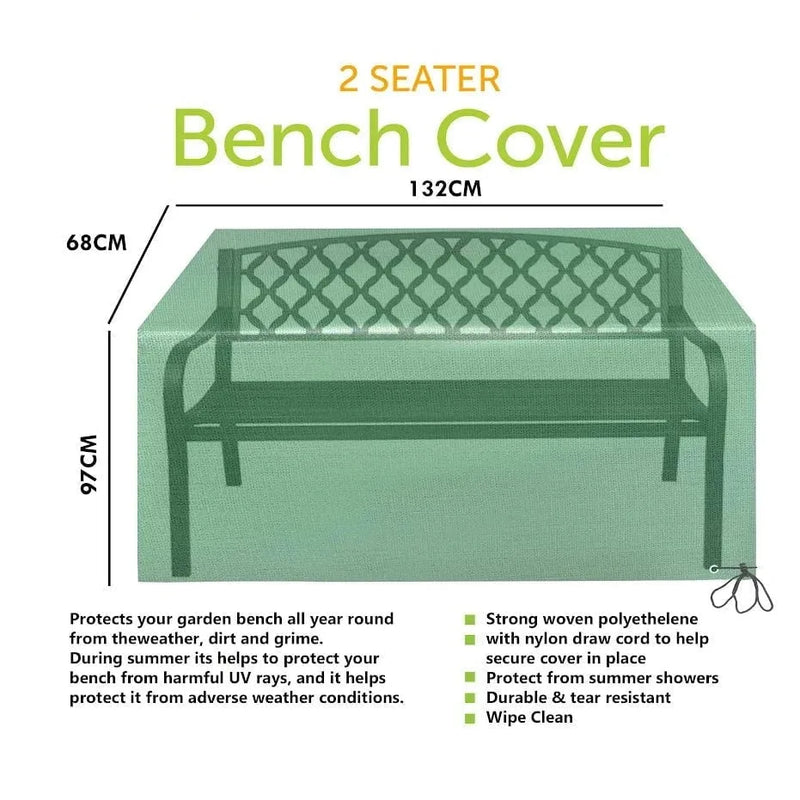 Garden Bench Cover 2 Seater 97 cm x 68 cm x 132 cm