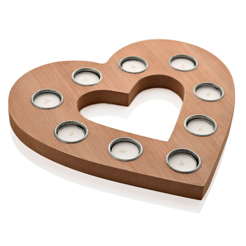 Moments Large Heart Shaped Multiple Tea Light Holder 35cm