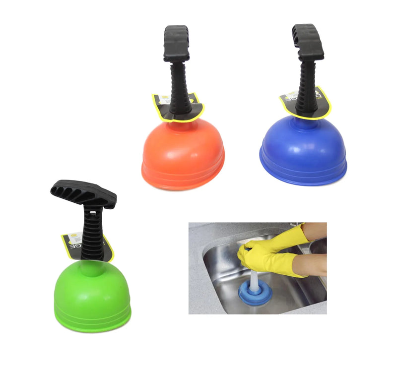 Mini Bathroom Sink Toilet Plunger Assorted Colours