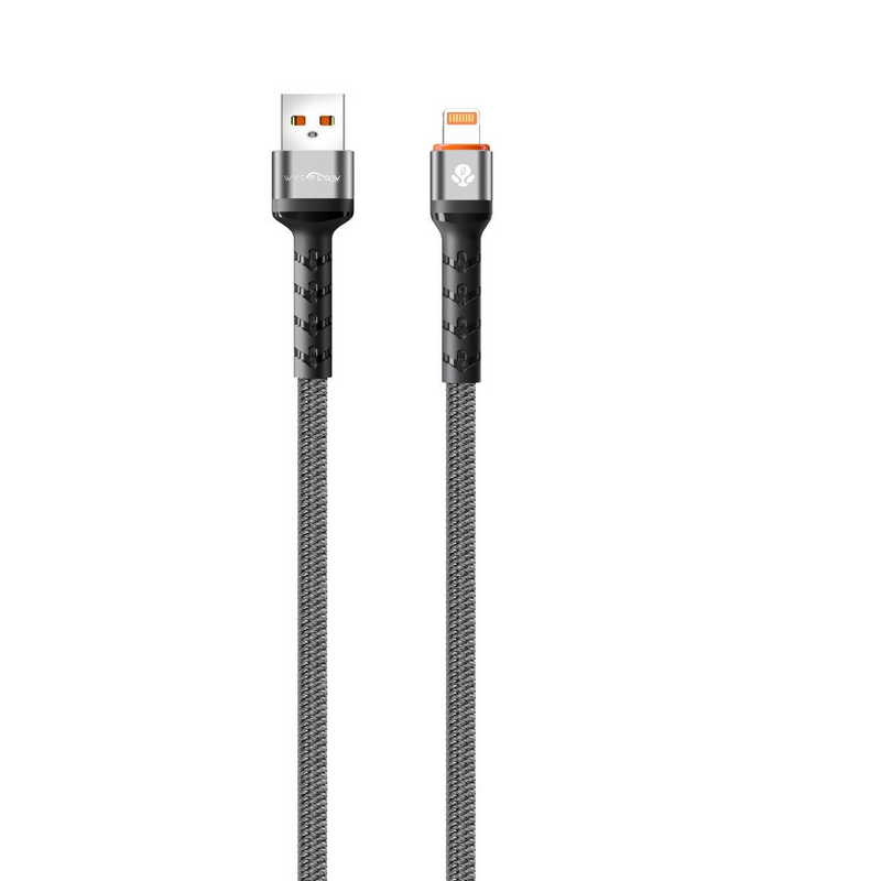 WYEFLOW SuperStrand Braided USB-A to 8-Pin Charging & Data Cable 1m