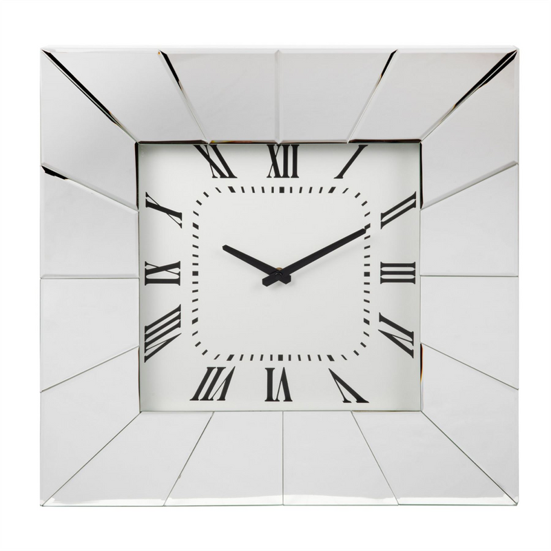 Mirror Glass Wall Clock 50cm