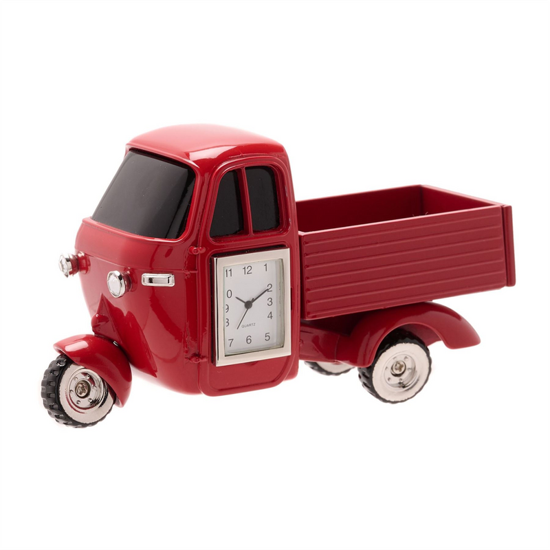Wm.Widdop Miniature Clock 3 Wheel Truck Red