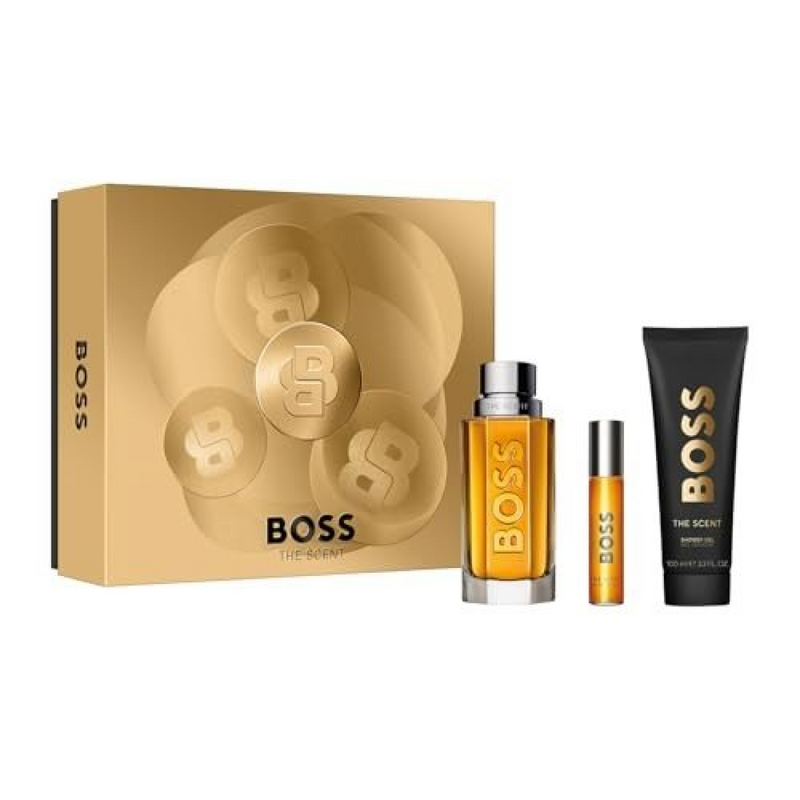 Hugo Boss Boss The Scent Gift Set (Eau De Toilette Spray 100ml  Shower Gel 100ml  Eau De Toilette Spray 10ml)