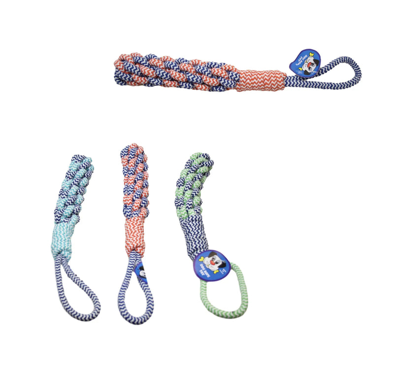 Pet Dog Knotted Rope Toy Assorted Colours