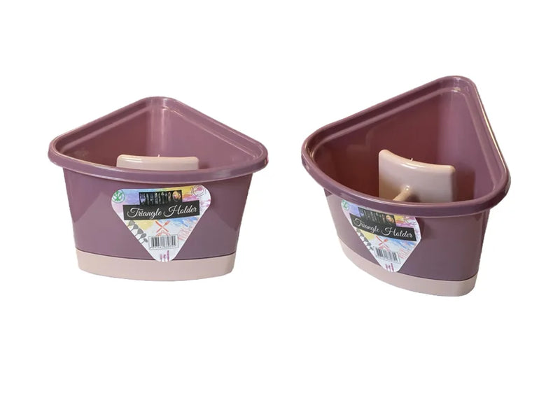 Plastic Triangular Cutlery Drainer Holder Assorted Colours