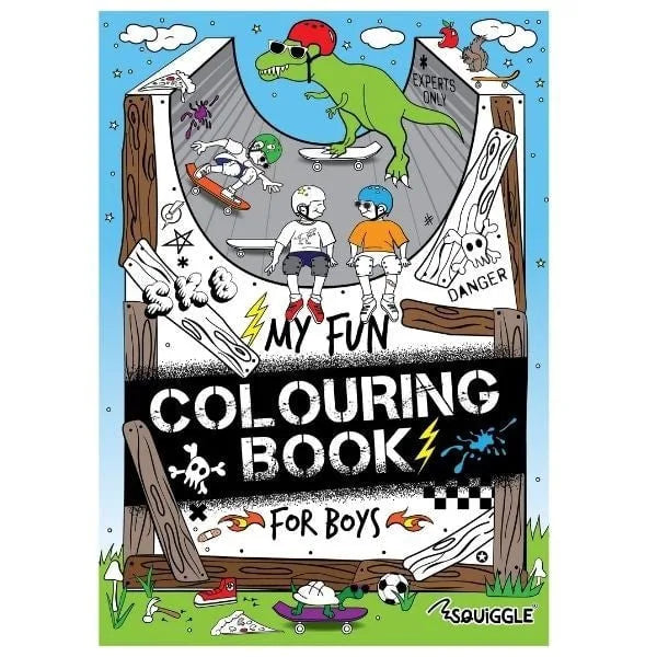 A4 Colouring Fun For Boys Book