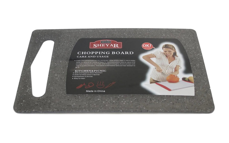 Plastic Lightweight Marble Style Chopping Board Stain Resistant Board