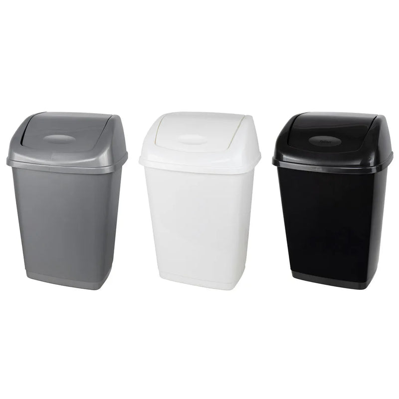 Kolorr Plastic Tidy Swing Bin 50L Assorted Colours