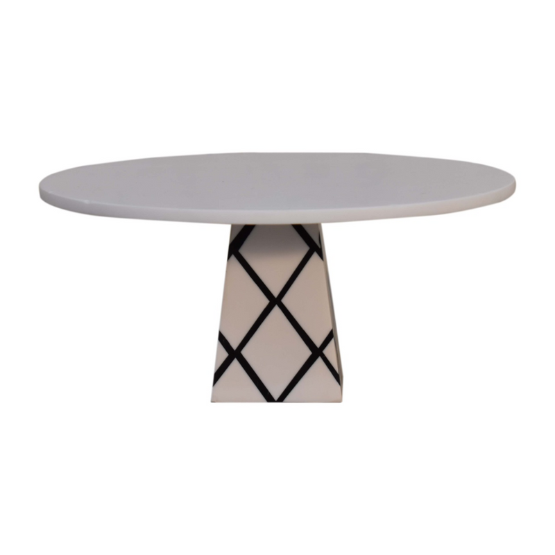 Artisan Furniture White Resin Cake Stand
