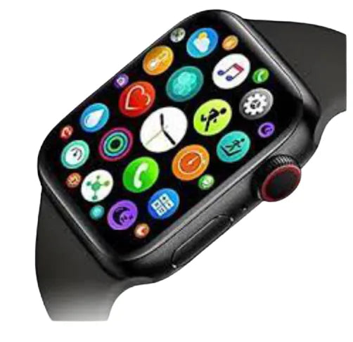M18 Smart Watch Magic Button with Adjustable Knob & Grey Rubber Strap