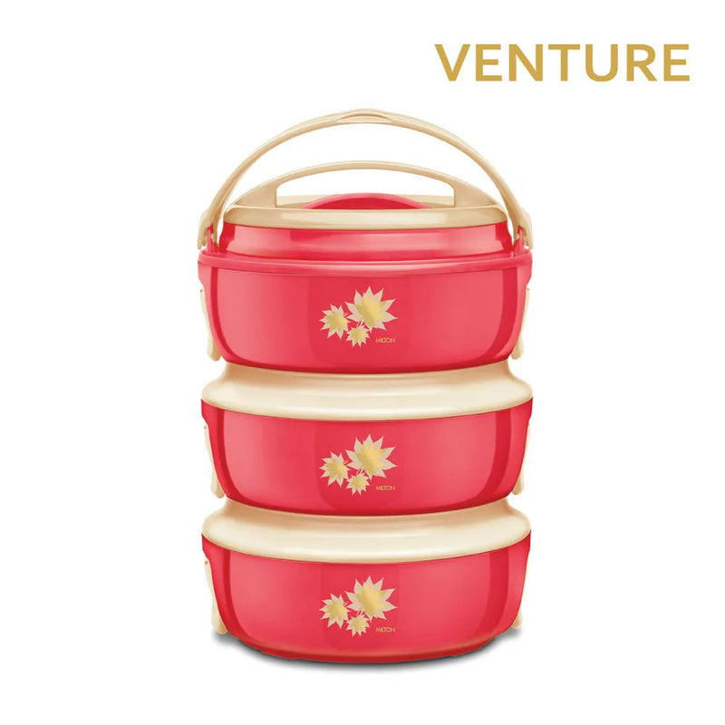 Sq Professional Venture Insulated Hot Pot Set Of 3 Pink 1.5L